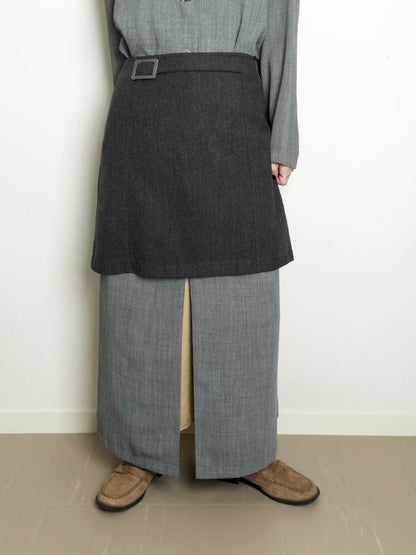 Wool Mini Skirt