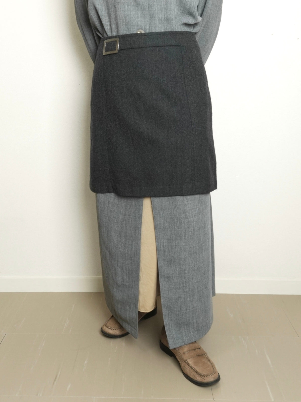 Wool Mini Skirt