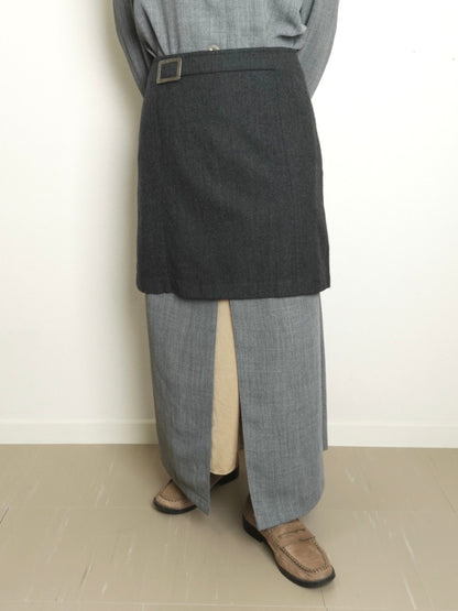 Wool Mini Skirt