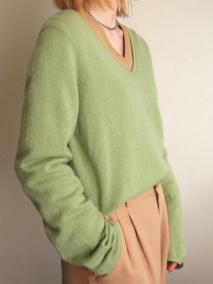 Pure Cashmere Knit - Light Green
