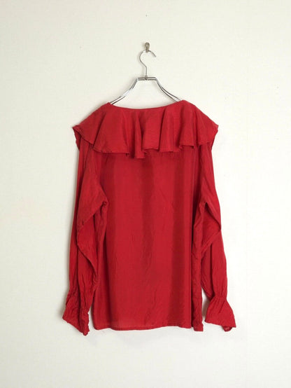 Frill Silk Blouse