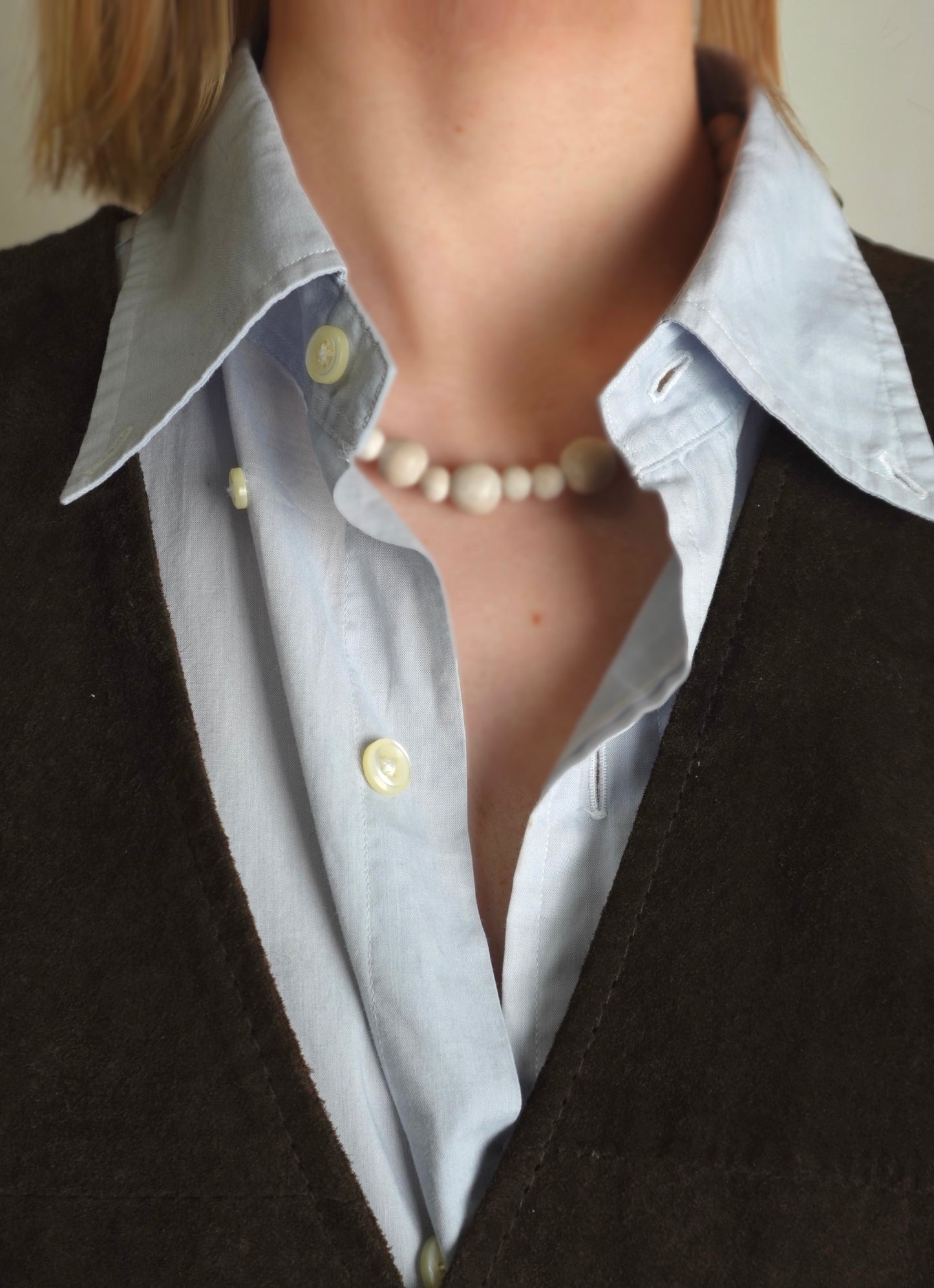 Suede Knit Docking Cardigan