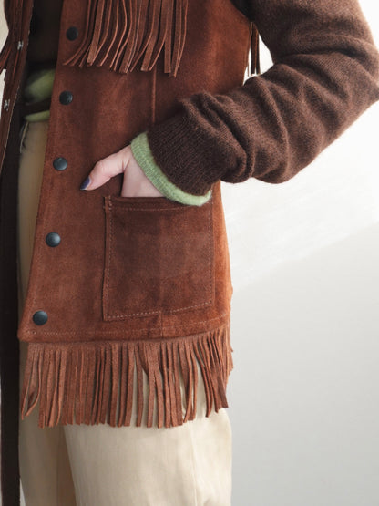 Suède Fringe Vest