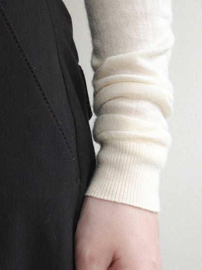 Sheer Panel Knit