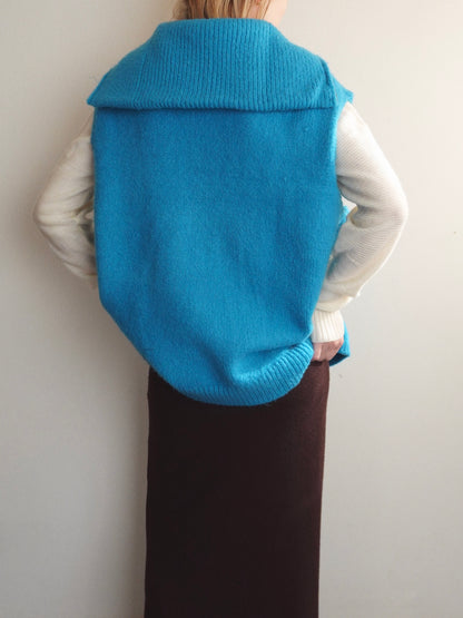 Zipup Knit Vest