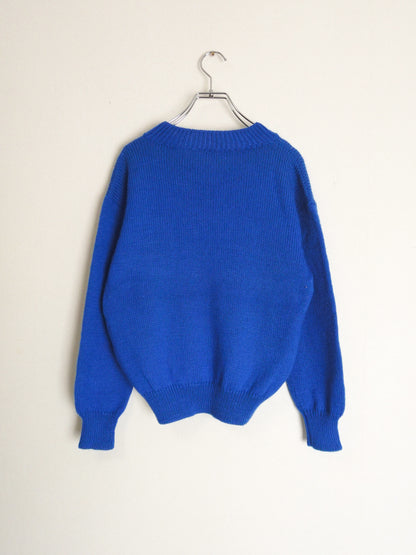 Royal blue Vneck Knit
