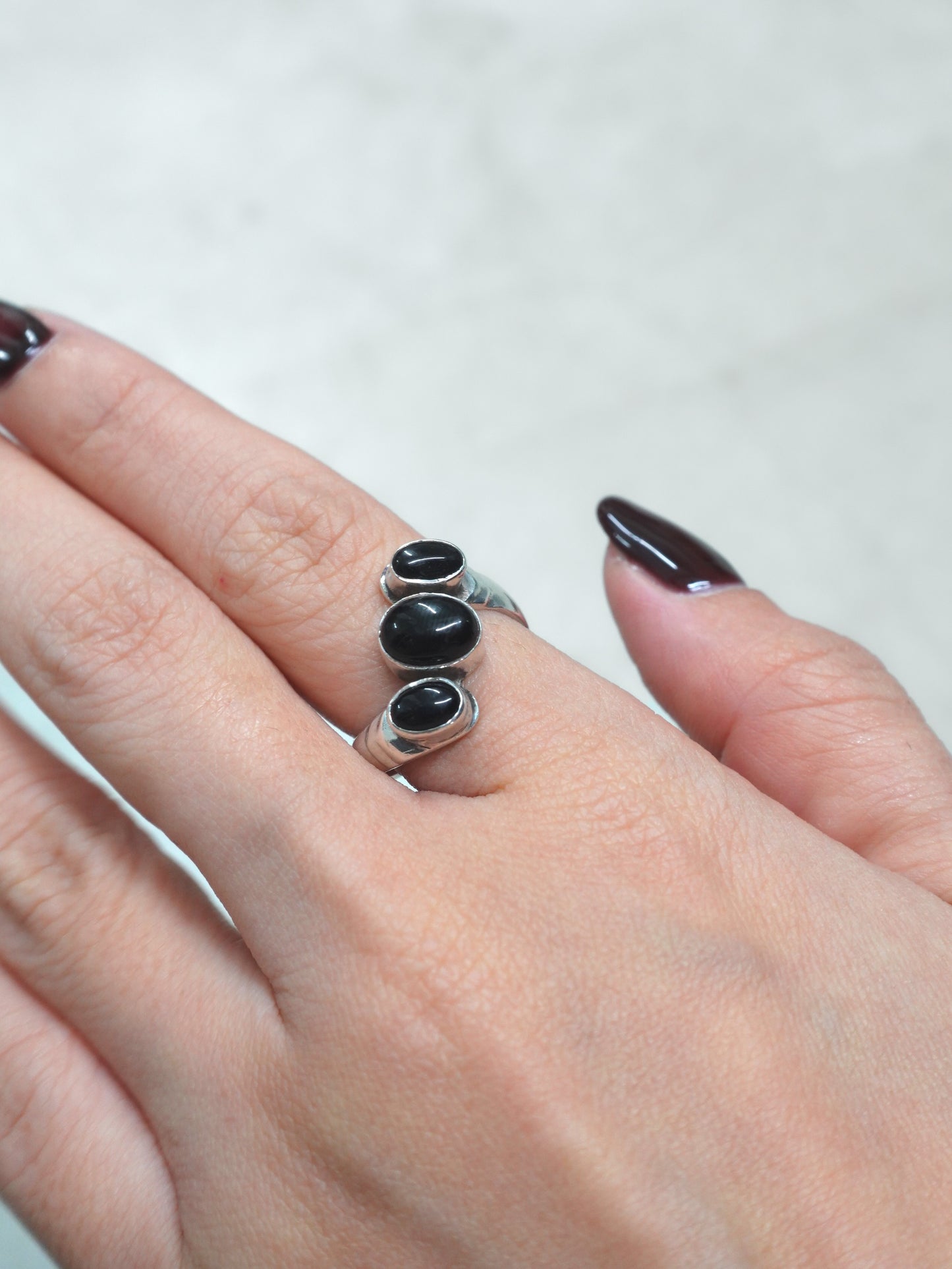Onxy Triple Ring