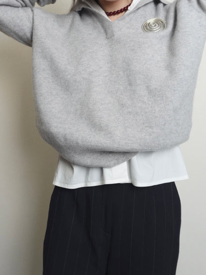 Pure Cashmere Knit - Gray