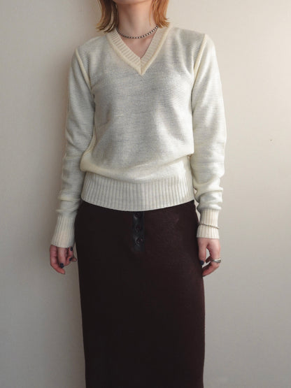 Vneck Knit Pullover