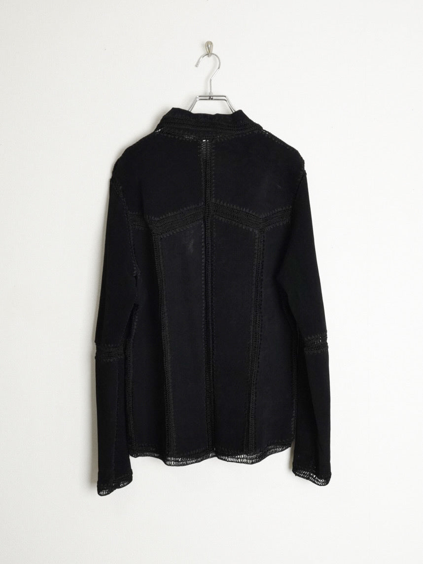 Suede Patchwork Shirt