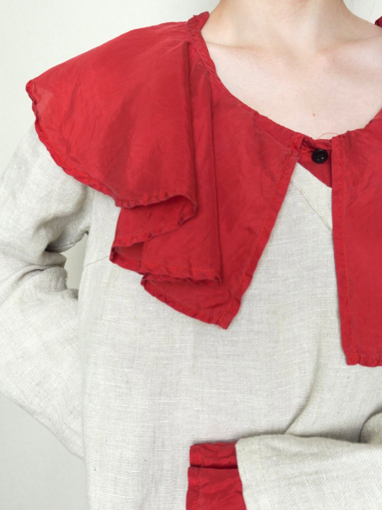 Frill Silk Blouse
