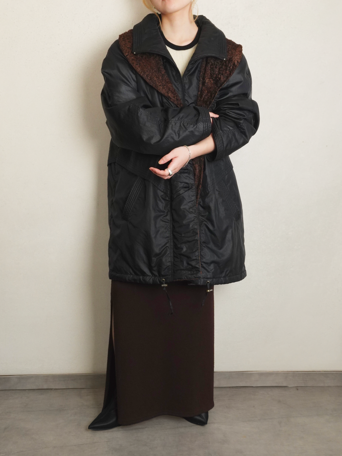 Nylon Layered Coat