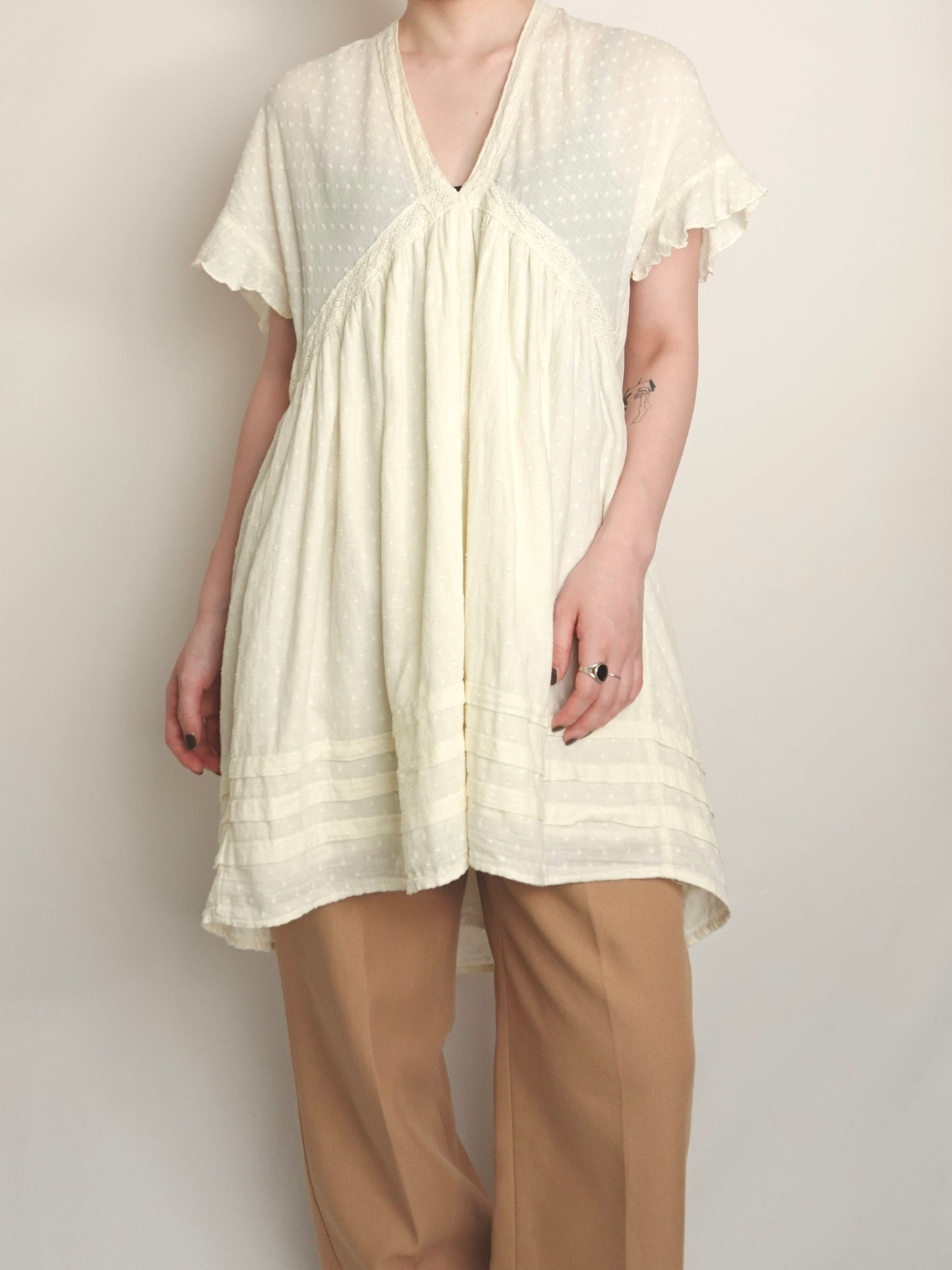 Dot Vneck Tunic