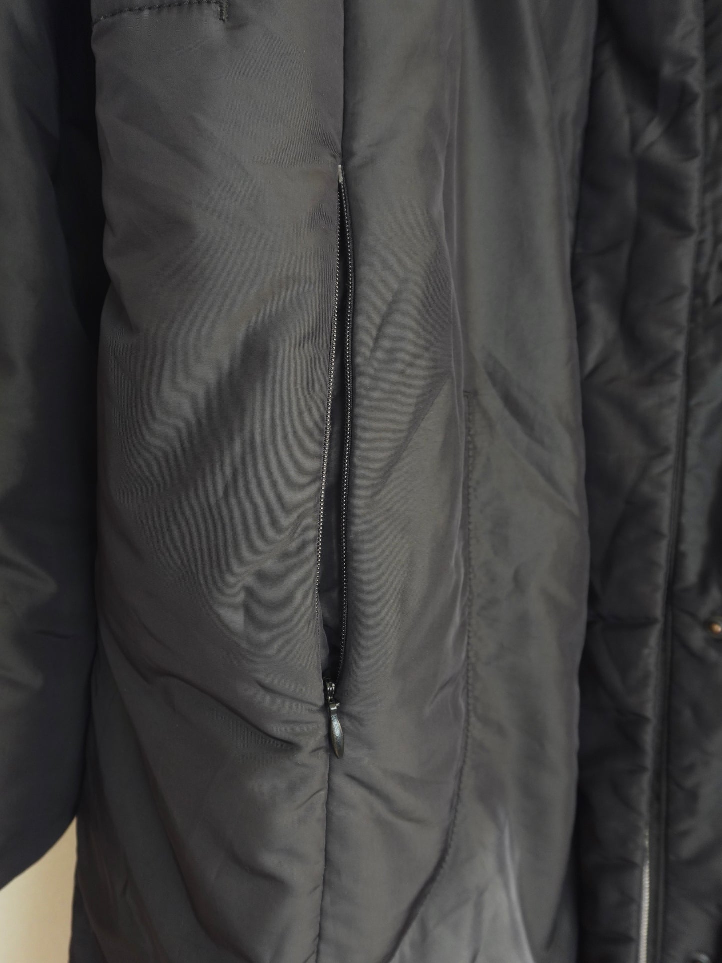 Padded Stand Collar Long Coat