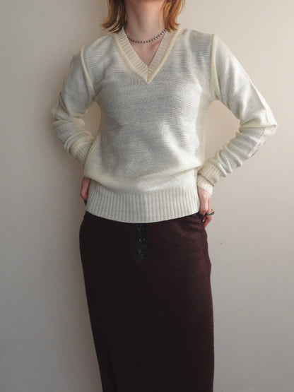 Vneck Knit Pullover