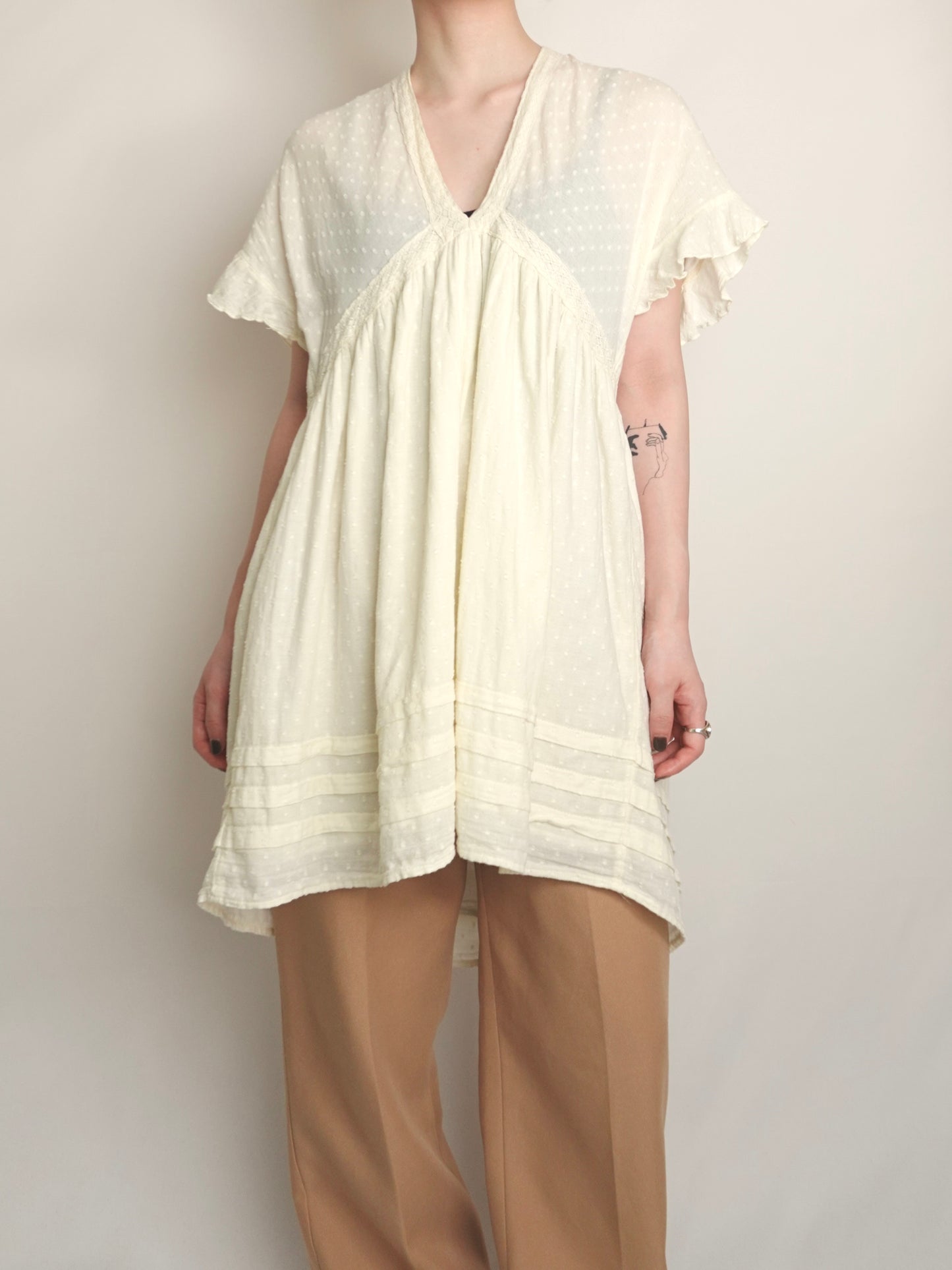 Dot Vneck Tunic