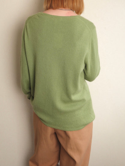 Pure Cashmere Knit - Light Green