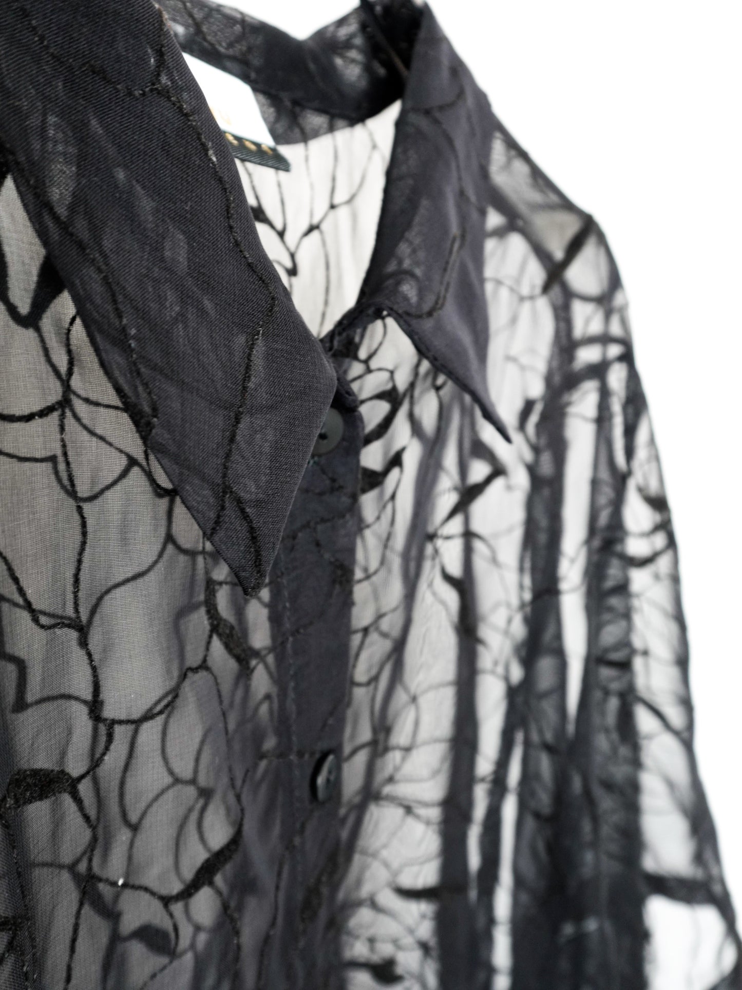 Sheer Flower Shirt