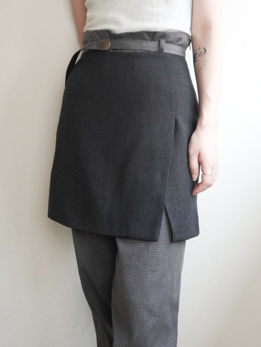 Slit Mini Skirt