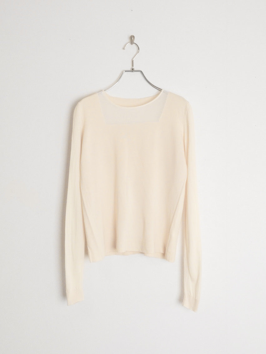 Sheer Panel Knit