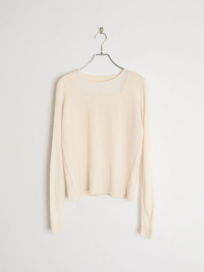 Sheer Panel Knit