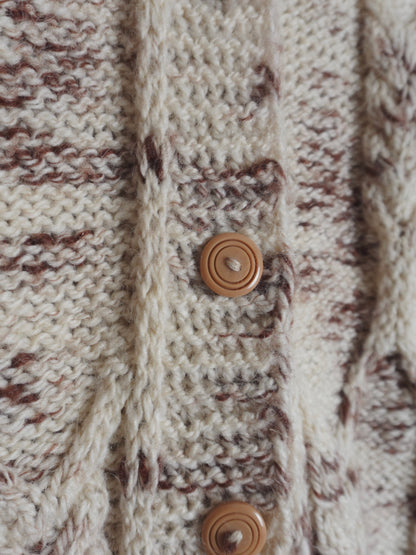 Marble Cable Knit Cardigan