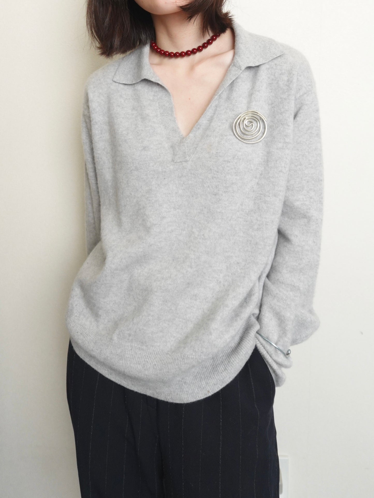 Pure Cashmere Knit - Gray