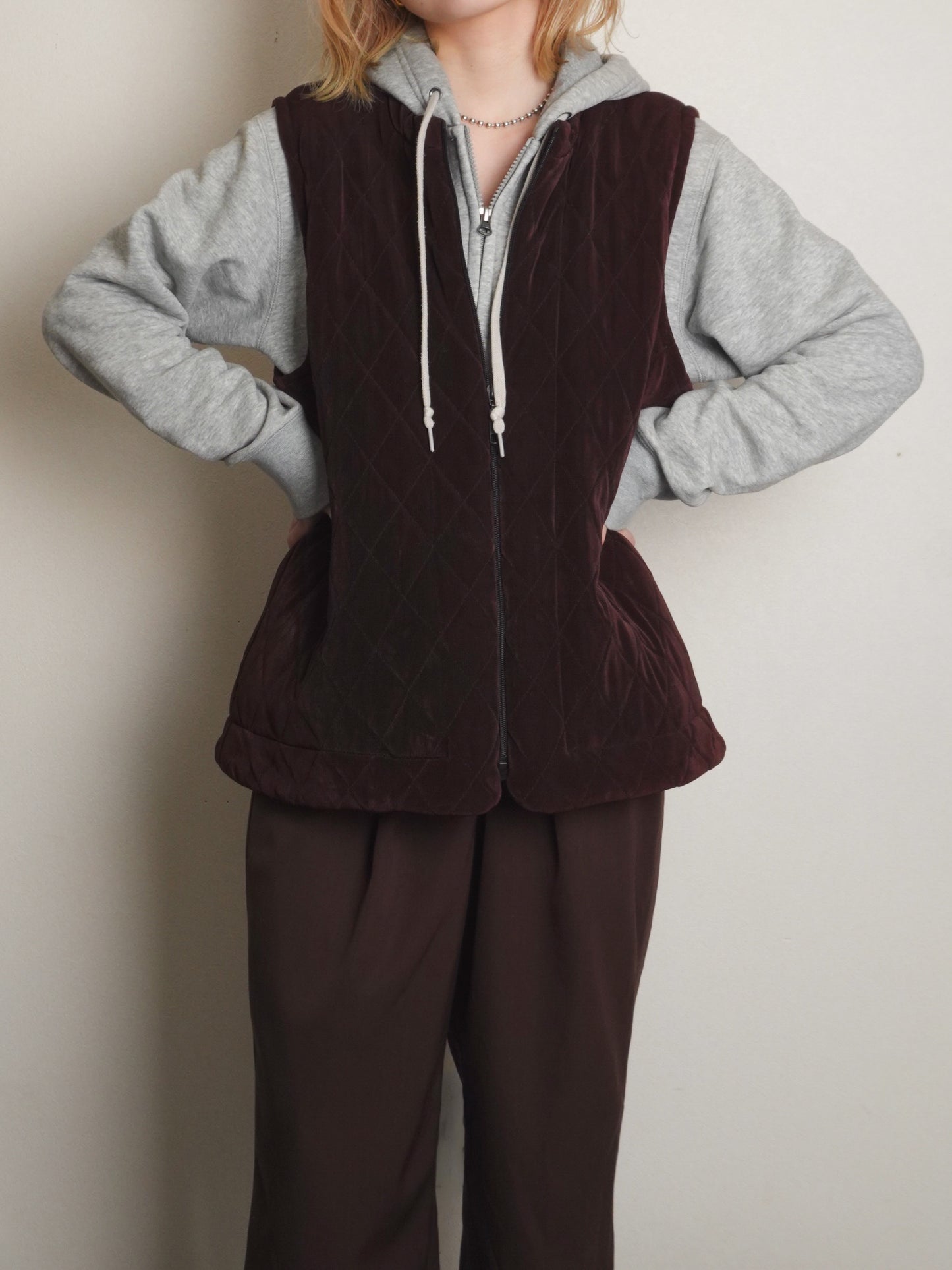 "CHICO'S" Quilting Zip Vest