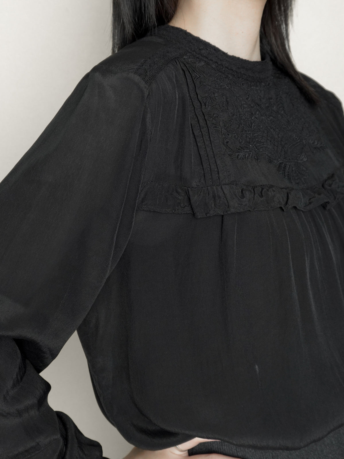 Lace Chiffon Blouse