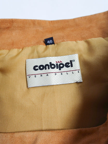 Italy “conbipel” Suede Wrap Skirt