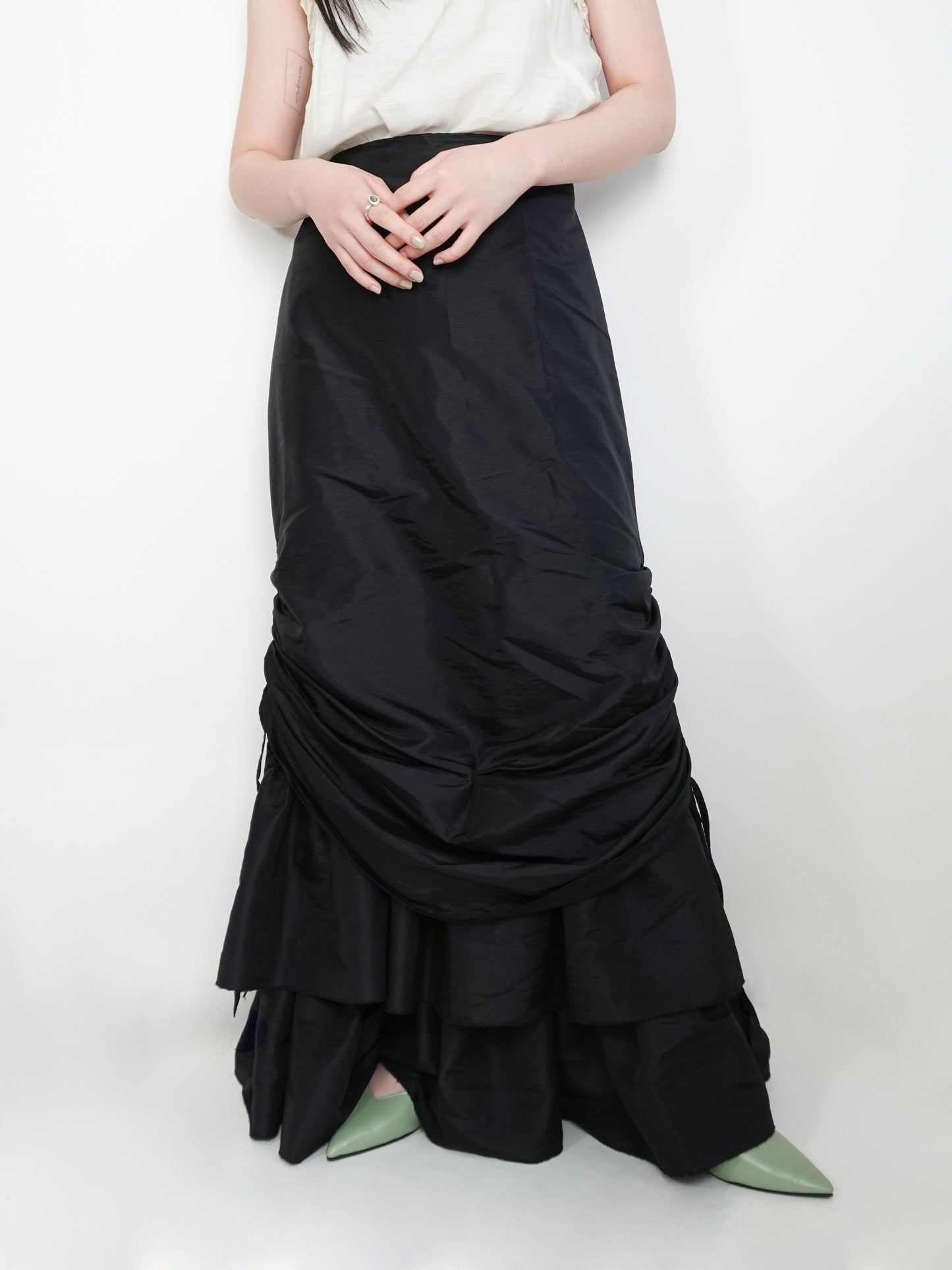 Tiered Draw cord Skirt
