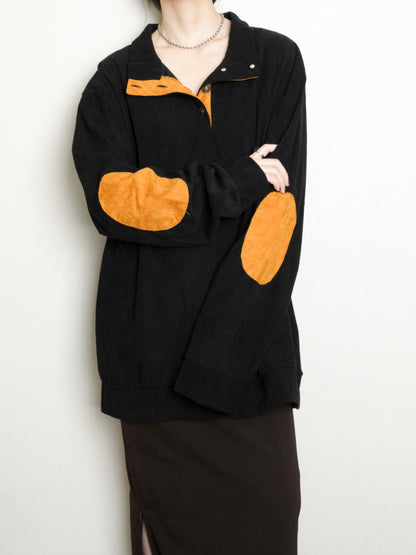 Elbow Patch Corduroy Tops