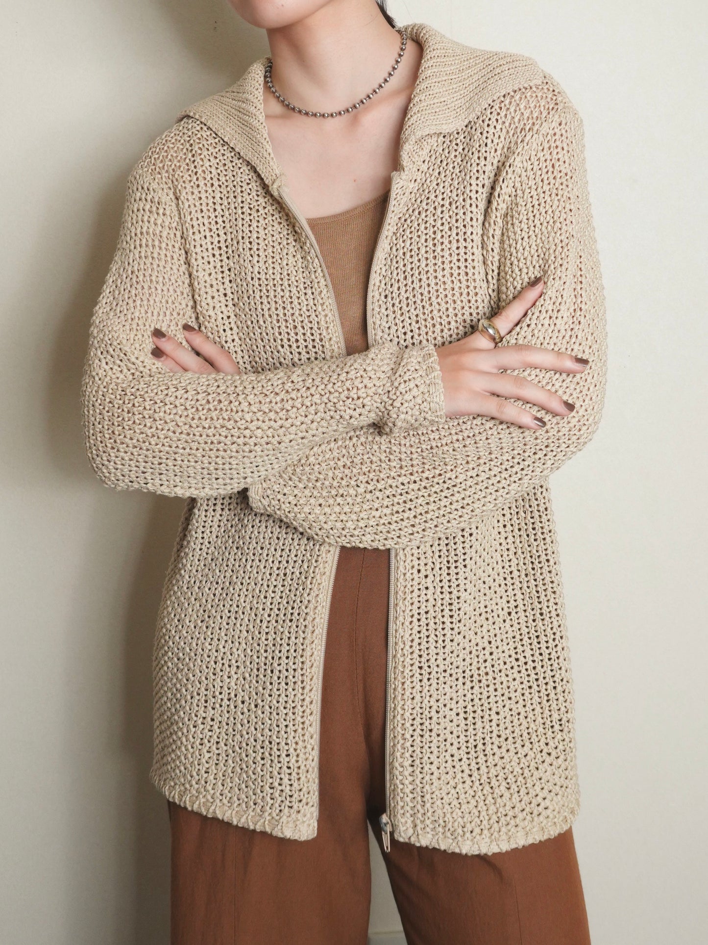Zip Knit Cardigan