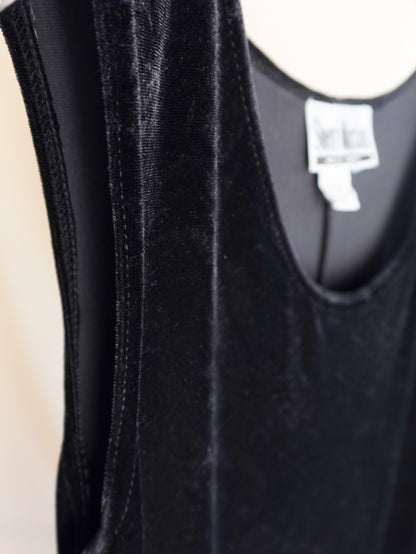 90s Velours Sleeveless Onepiece