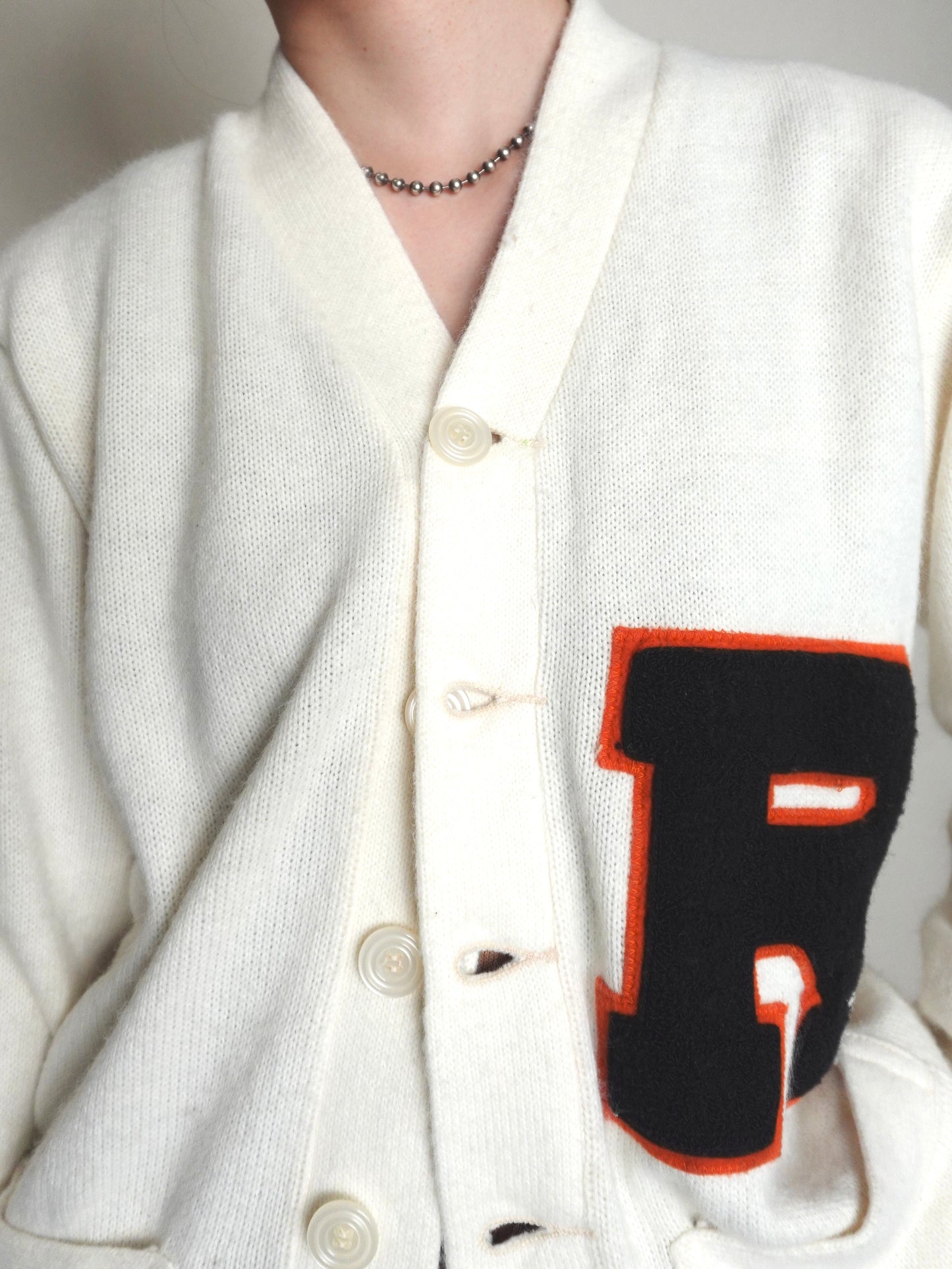 Lettered Cardigan