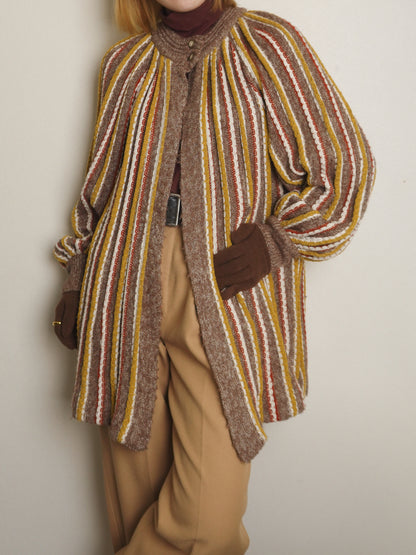 Stripe Knit Cardigan
