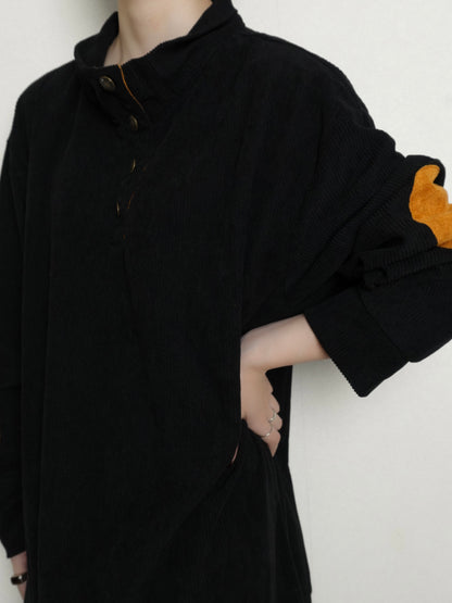 Elbow Patch Corduroy Tops
