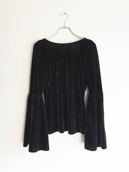 Velours Flare sleeve Tops