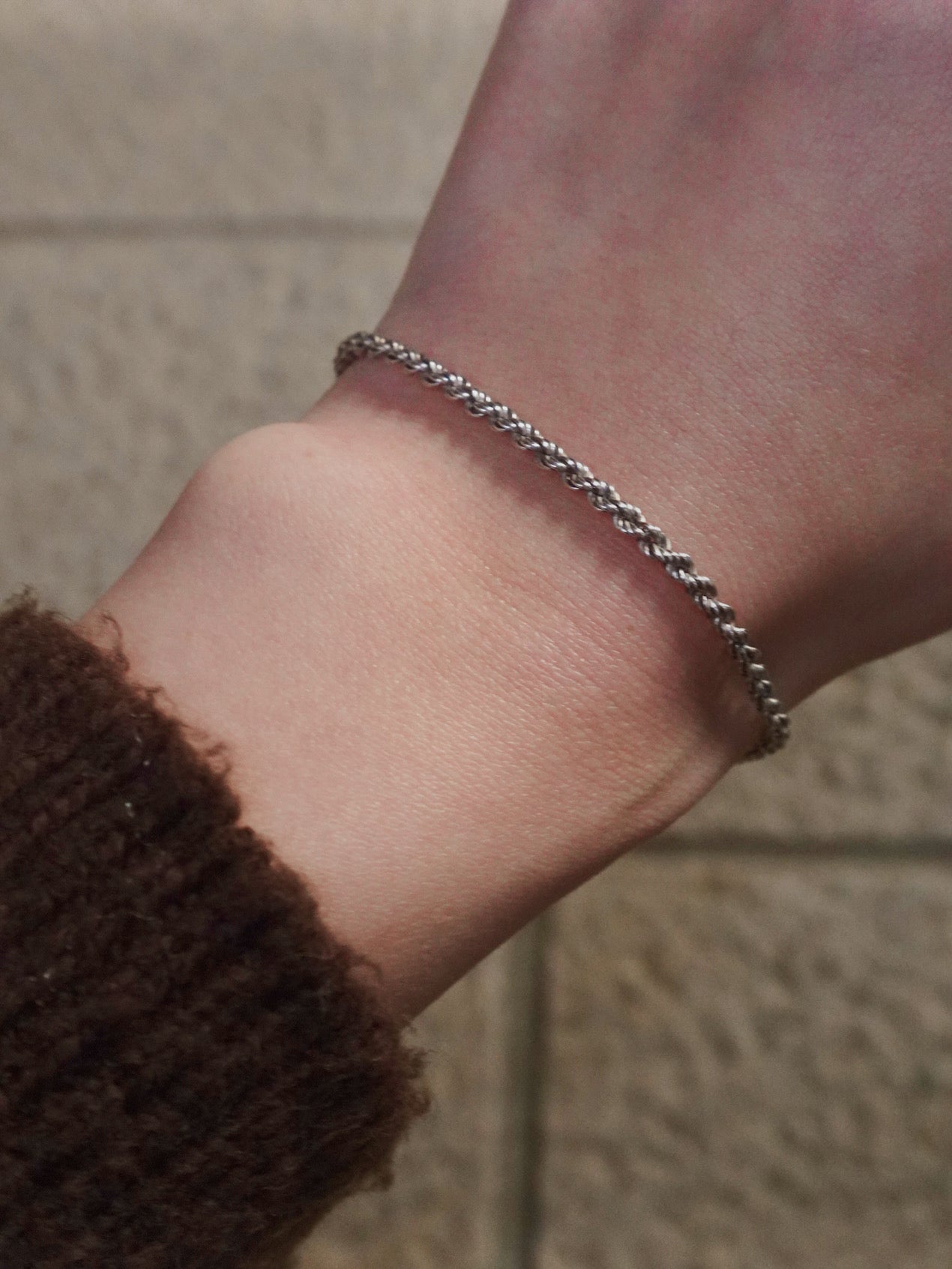 Slim Rope Chain Bracelet