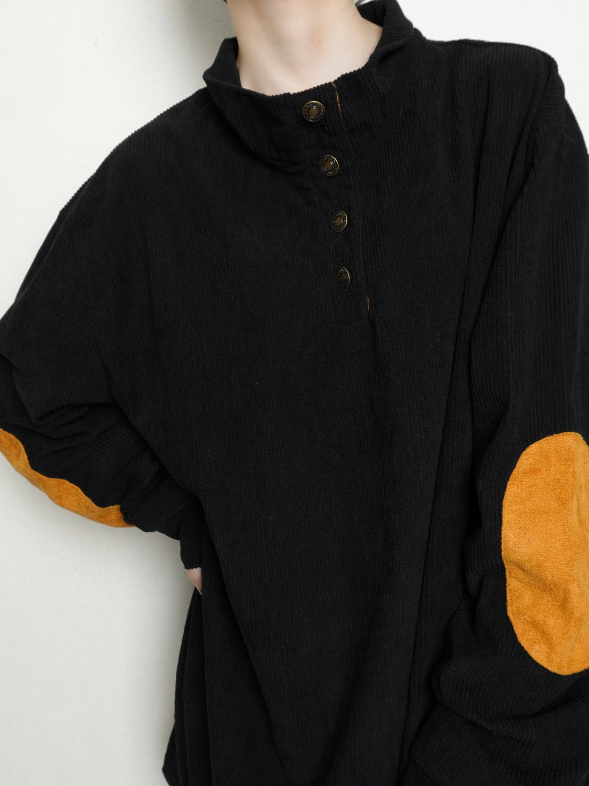 Elbow Patch Corduroy Tops