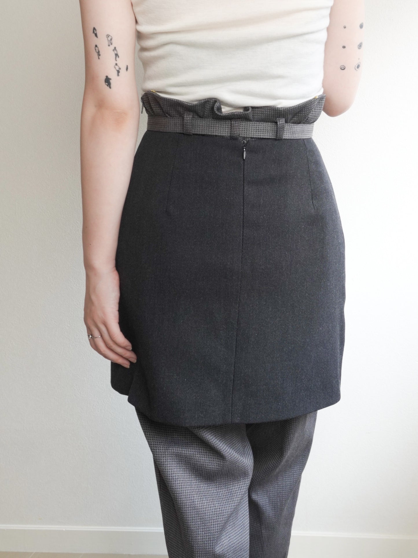 Slit Mini Skirt
