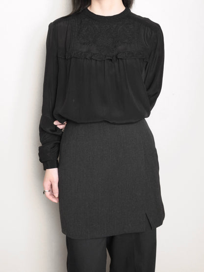 Lace Chiffon Blouse