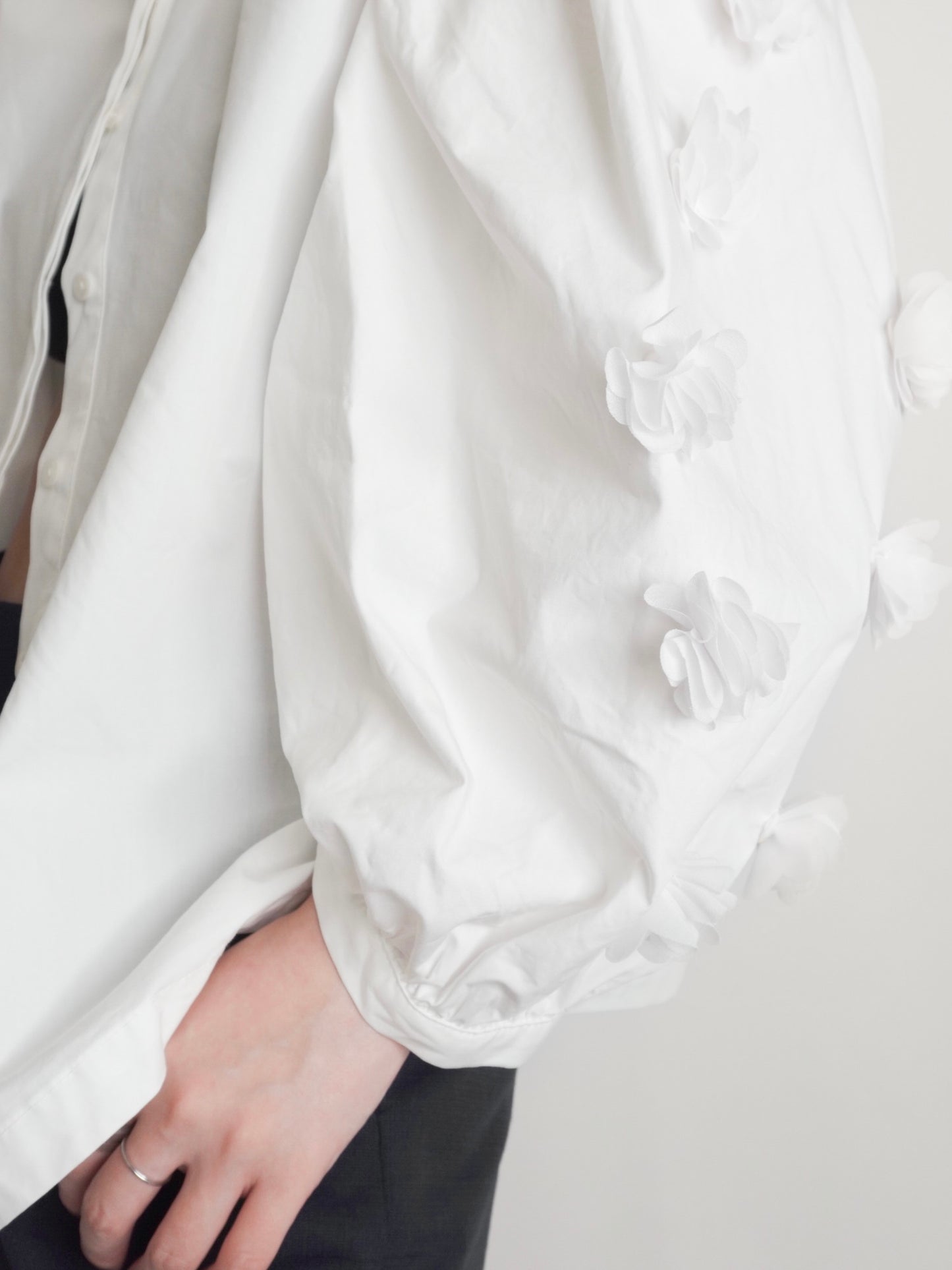 Flower Sleeve Shirt