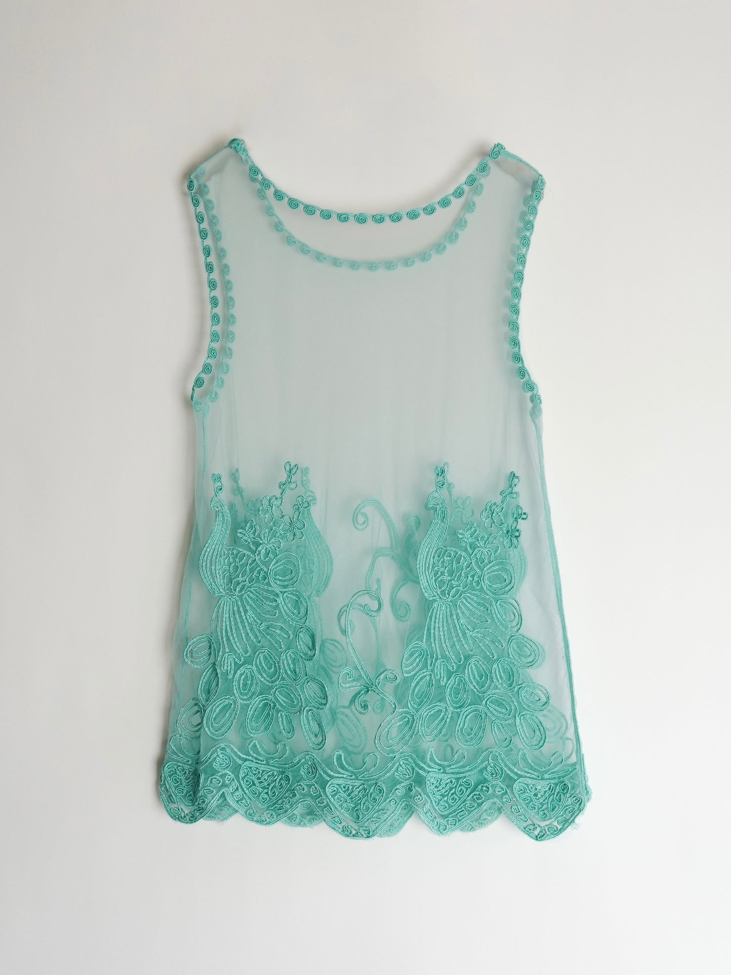 Embroidery Sheer Tops