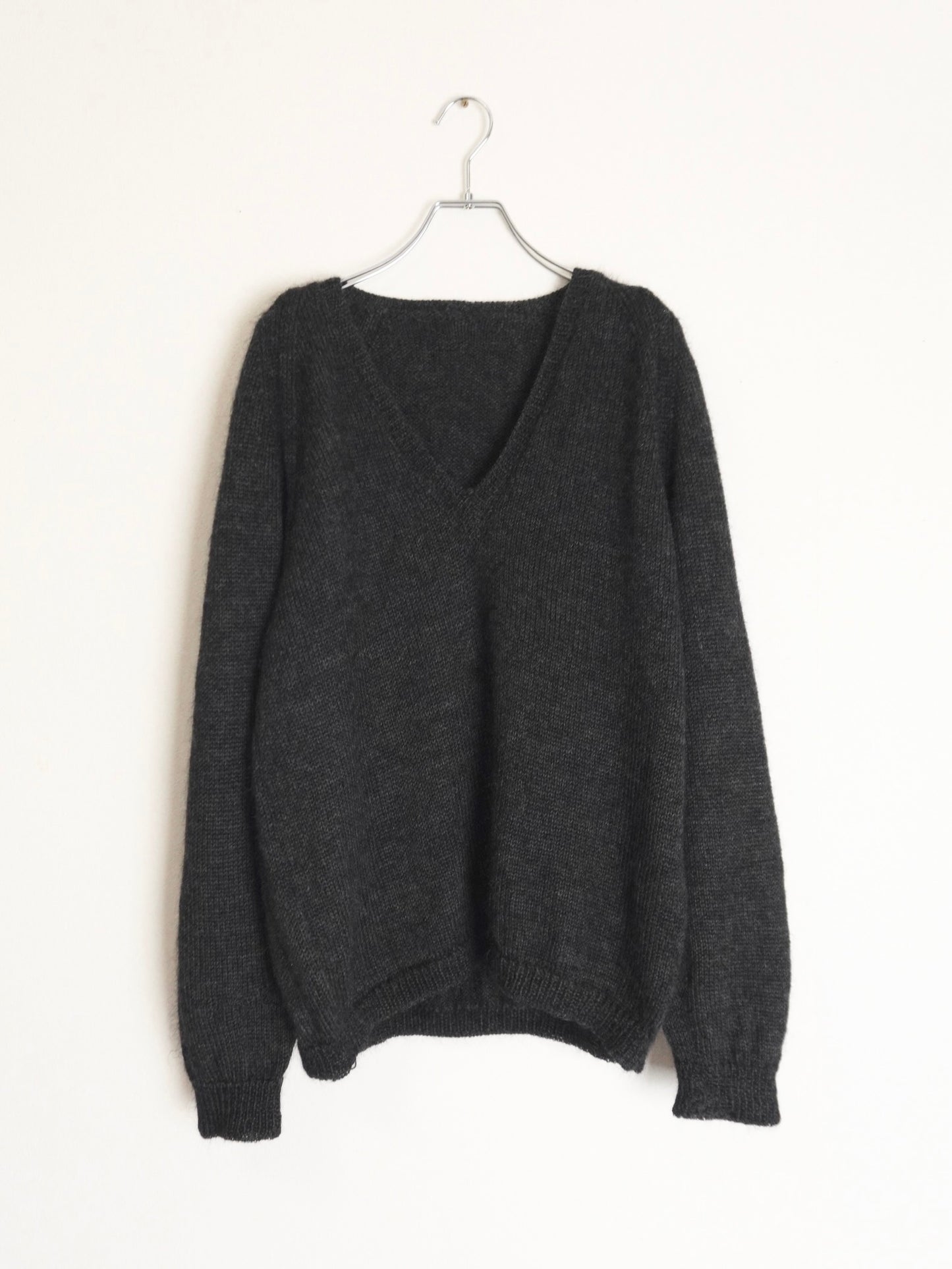 Elbow patch Vneck Knit