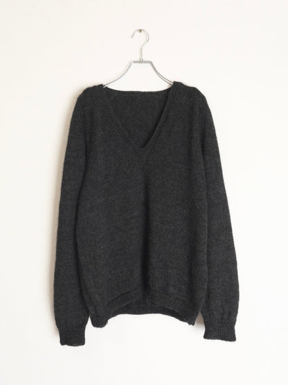 Elbow patch Vneck Knit