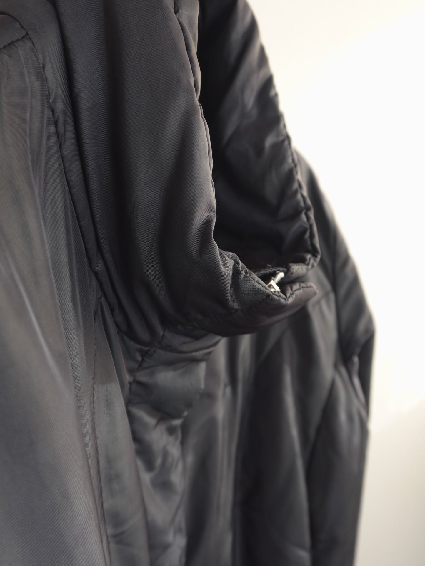 Padded Stand Collar Long Coat