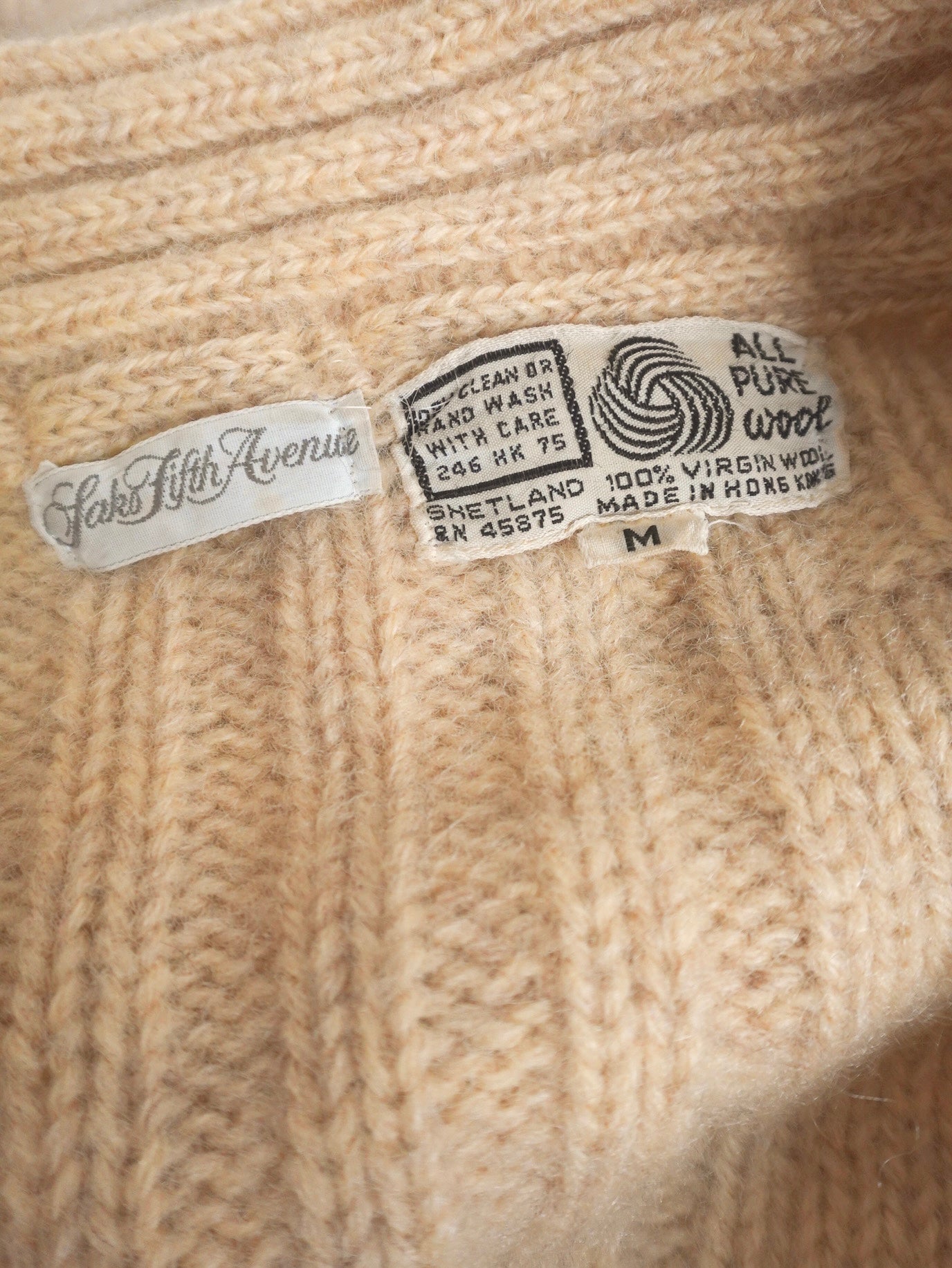 70s~ Cable Full zipup Knit