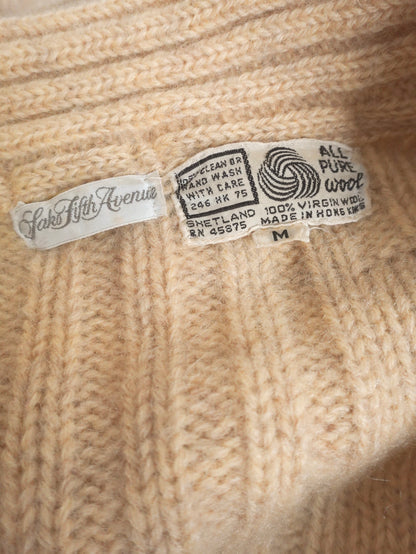 70s~ Cable Full zipup Knit