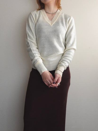 Vneck Knit Pullover
